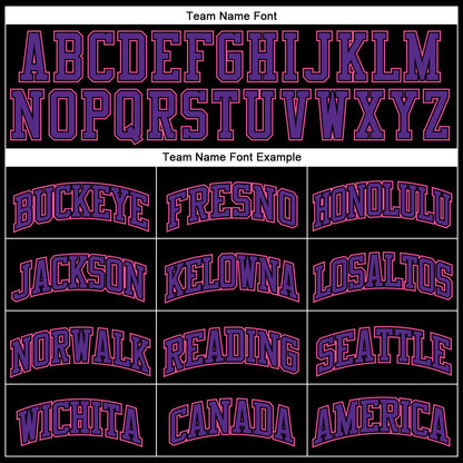 Custom Black Pink Pinstripe Pink-Purple Authentic Basketball Jersey - Sky-Custom