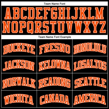 Custom Black Orange Pinstripe Orange-White Authentic Basketball Jersey - Sky-Custom