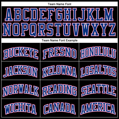 Custom Black Royal Pinstripe Royal-Pink Authentic Basketball Jersey - Sky-Custom
