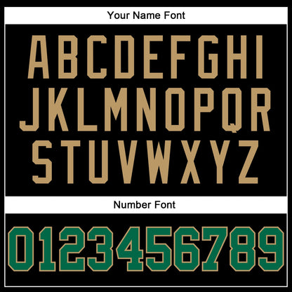 Custom Black Old Gold Pinstripe Kelly Green-Old Gold Authentic Basketball Jersey - Sky-Custom