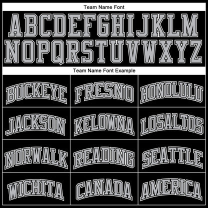 Custom Black Gray Pinstripe Gray-Black Authentic Basketball Jersey - Sky-Custom