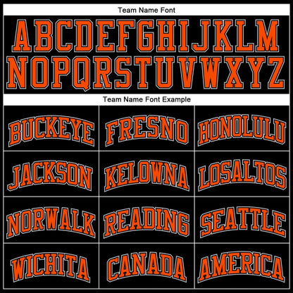 Custom Black Gray Pinstripe Orange-Gray Authentic Basketball Jersey - Sky-Custom
