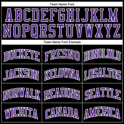 Custom Black White Pinstripe Purple-White Authentic Basketball Jersey - Sky-Custom