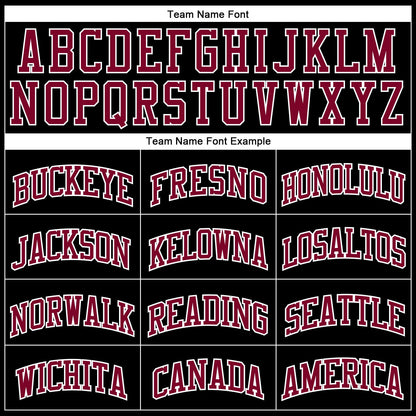 Custom Black White Pinstripe Maroon-White Authentic Basketball Jersey - Sky-Custom