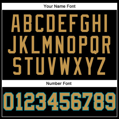 Custom Black Old Gold-Teal Authentic Throwback Basketball Jersey - Sky-Custom
