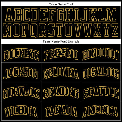 Custom Black Old Gold Authentic Throwback Basketball Jersey - Sky-Custom