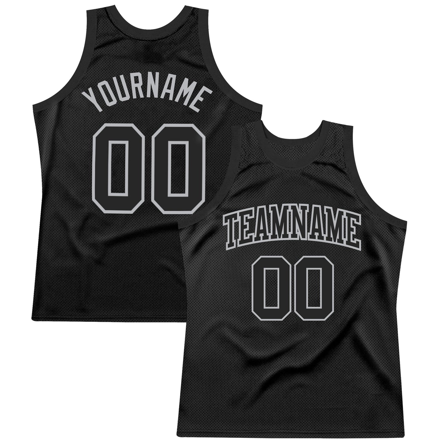 Custom Black Gray Authentic Throwback Basketball Jersey - Sky-Custom