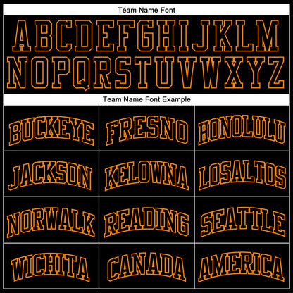 Custom Black Bay Orange Authentic Throwback Basketball Jersey - Sky-Custom
