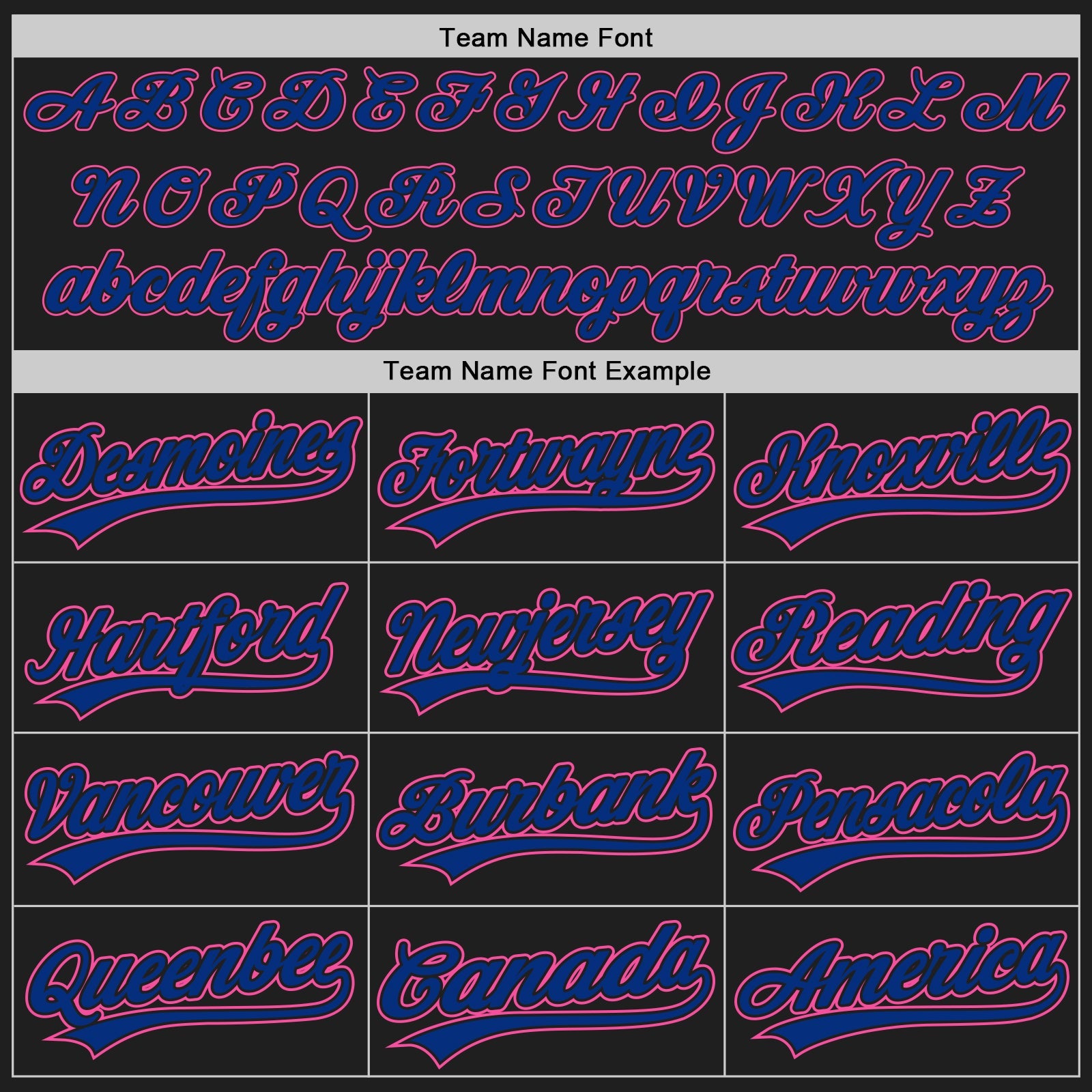 Custom Black Royal Pinstripe Pink Authentic Baseball Jersey - Sky-Custom