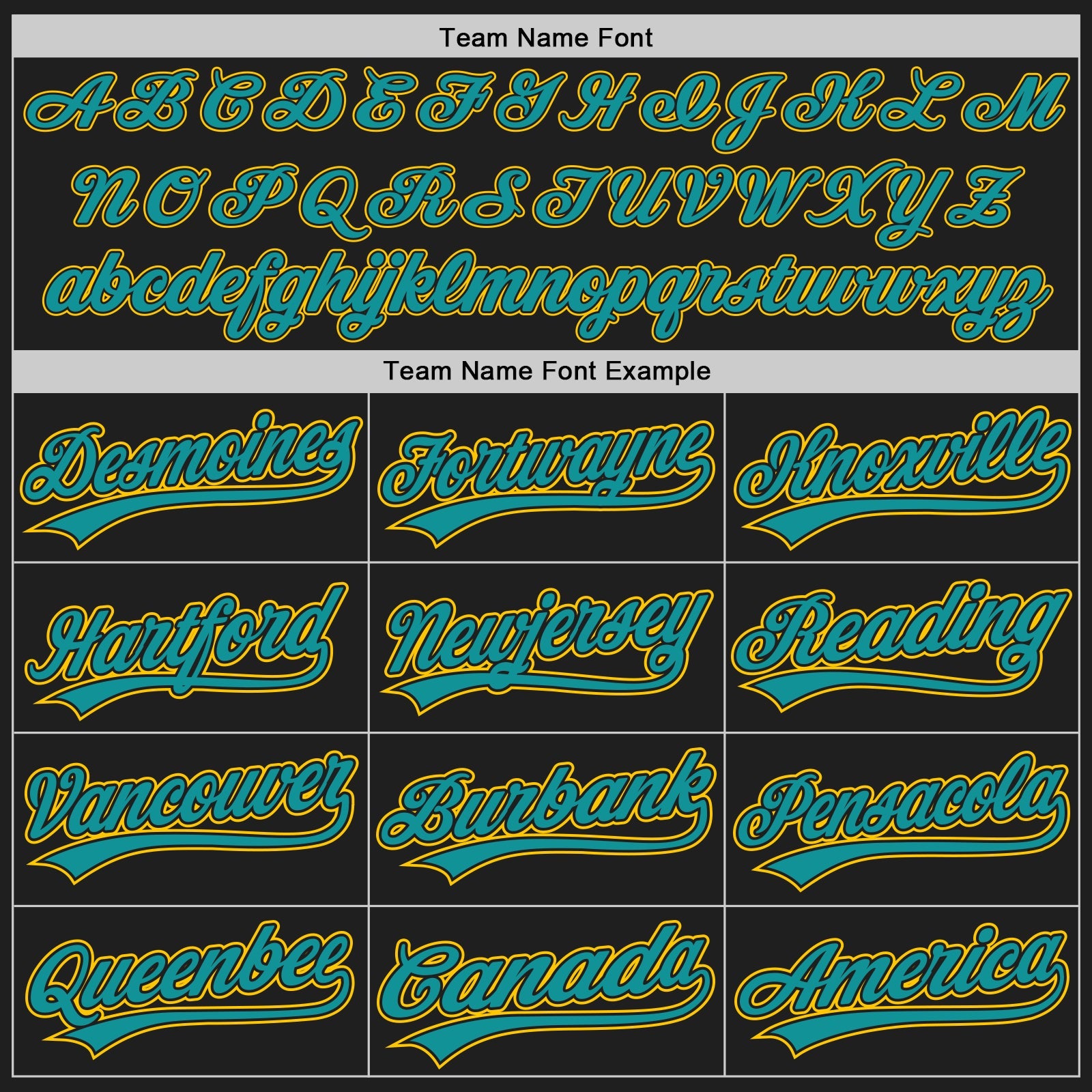 Custom Black Yellow Pinstripe Teal Authentic Baseball Jersey - Sky-Custom