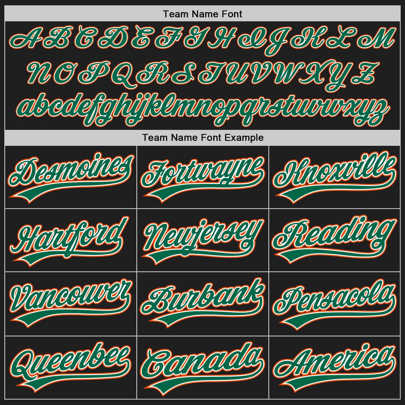 Custom Black Orange Pinstripe Kelly Green-White Authentic Baseball Jersey - Sky-Custom