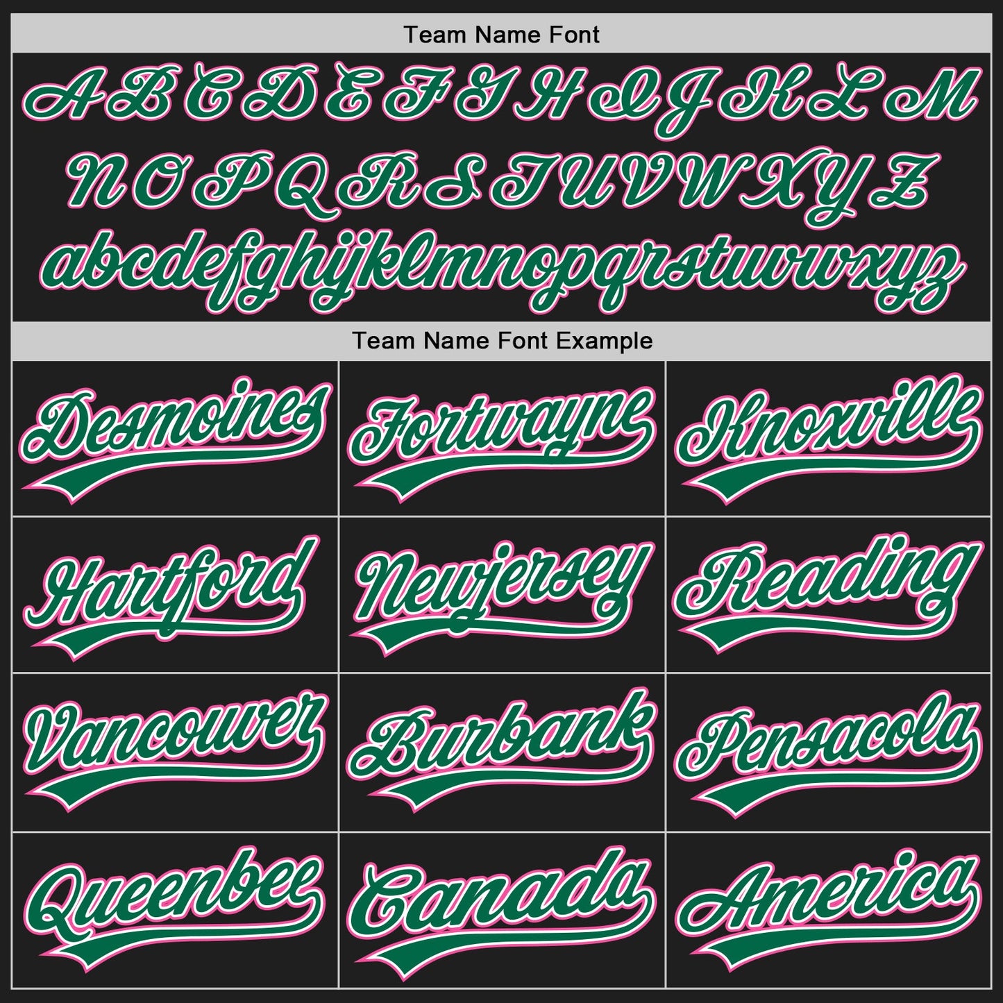 Custom Black Pink Pinstripe Pink-Kelly Green Authentic Baseball Jersey - Sky-Custom