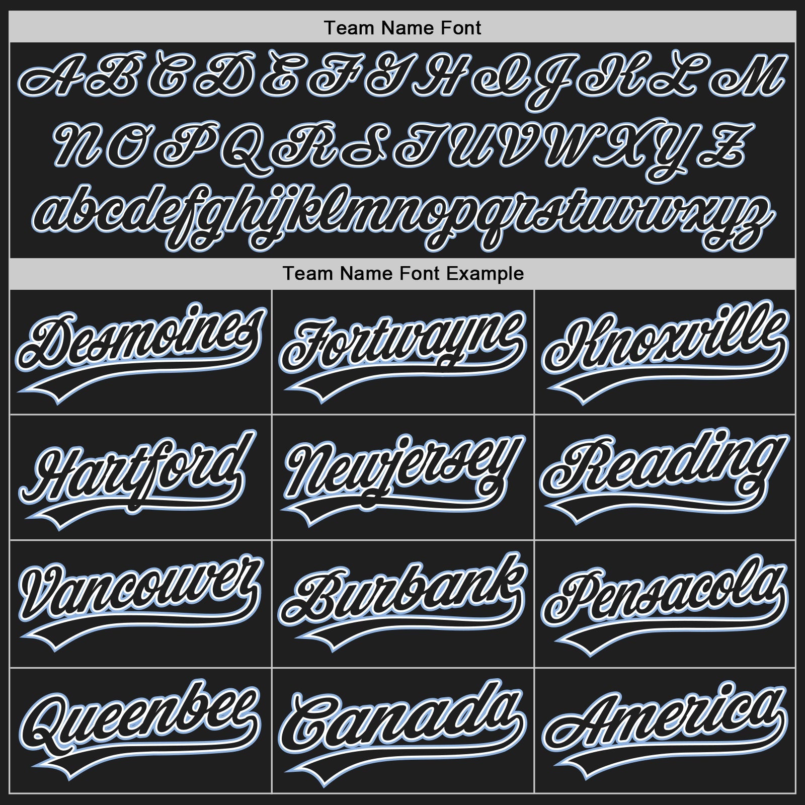 Custom Black Light Blue Pinstripe Black-White Authentic Baseball Jersey - Sky-Custom