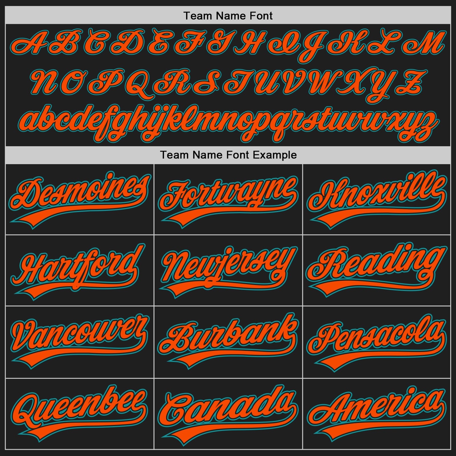 Custom Black Teal Pinstripe Teal-Orange Authentic Baseball Jersey - Sky-Custom