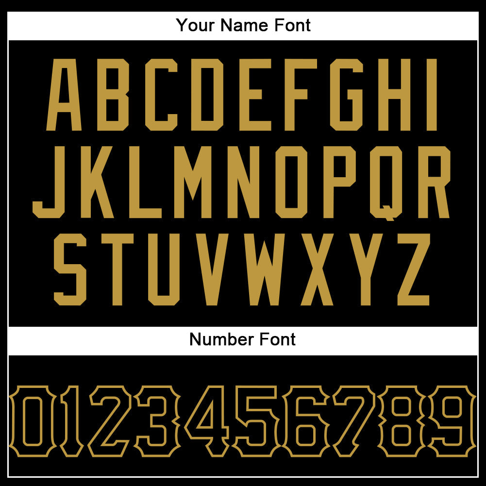 Custom Black Old Gold Authentic Baseball Jersey - Sky-Custom