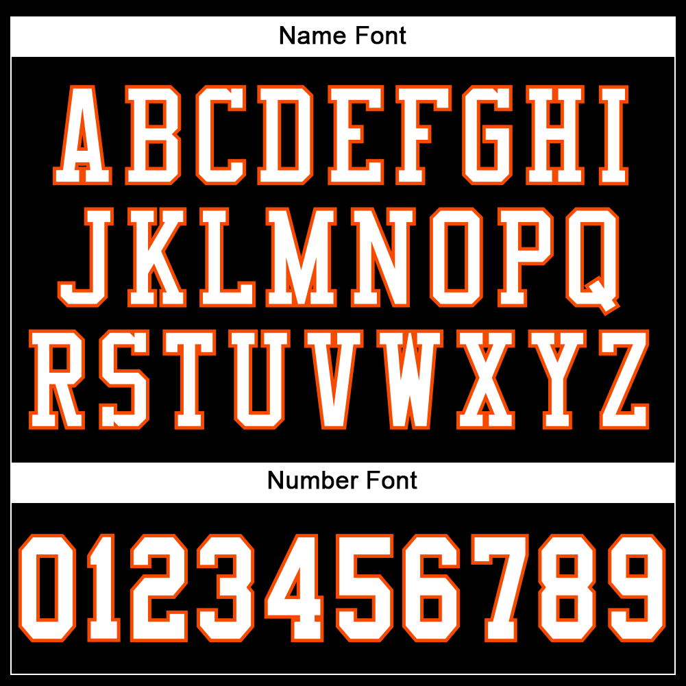 Custom Black White-Orange Mesh Authentic Football Jersey - Sky-Custom