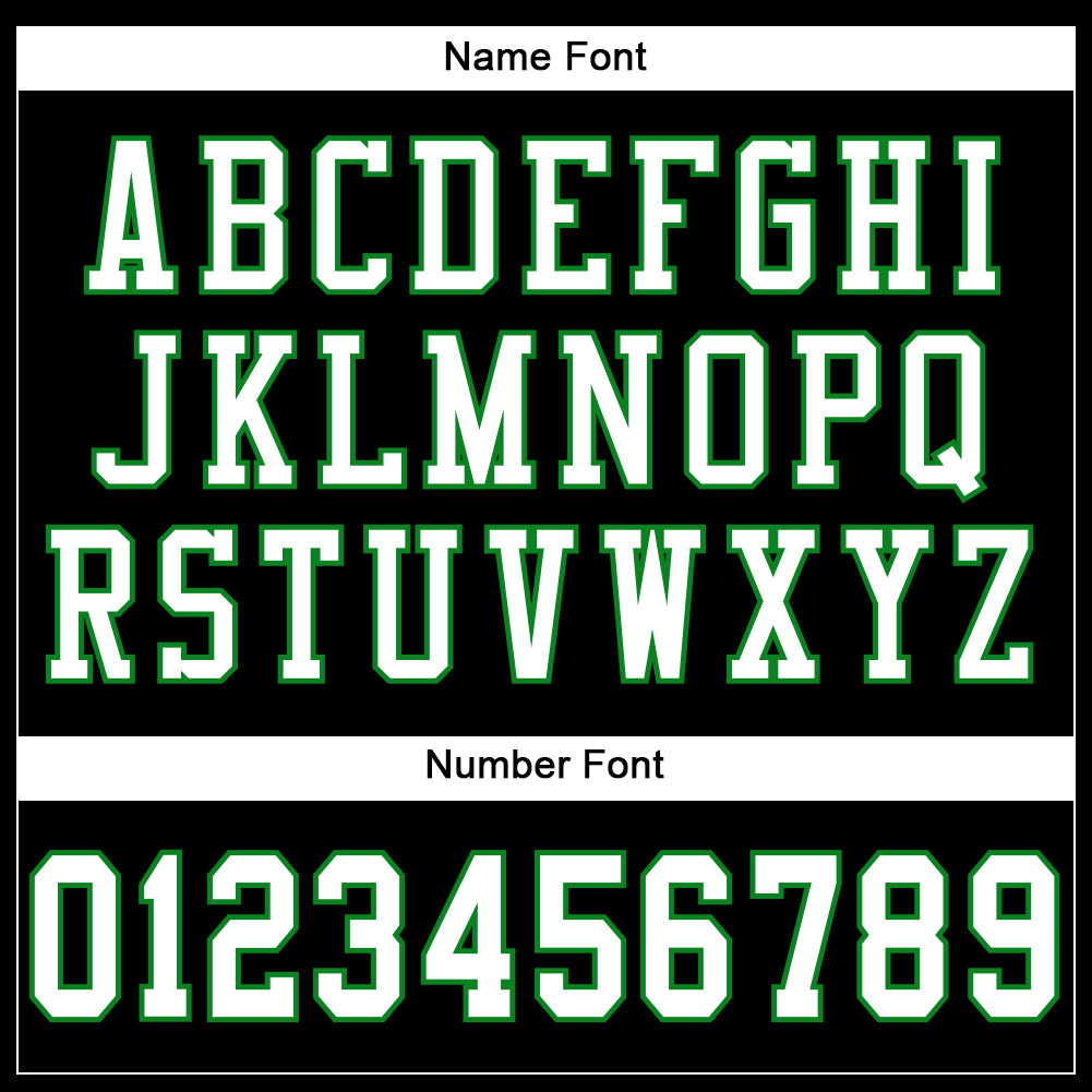 Custom Black White-Grass Green Mesh Authentic Football Jersey - Sky-Custom