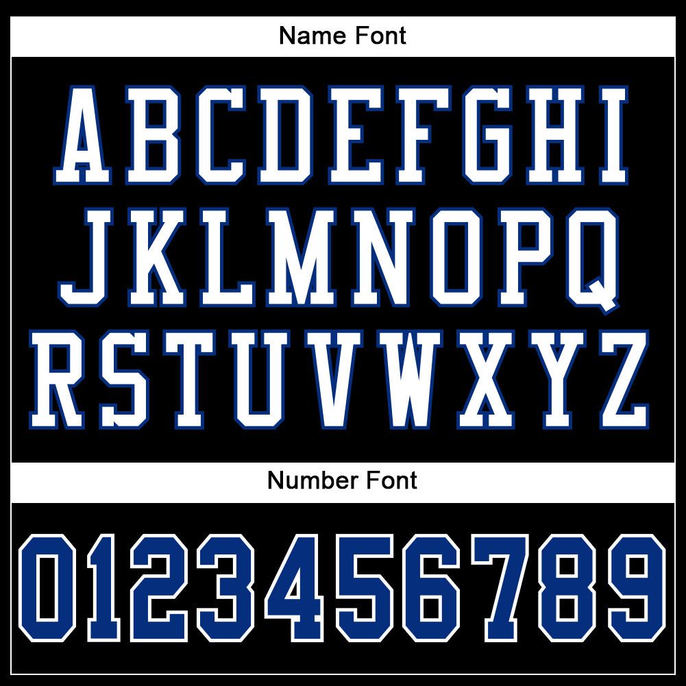 Custom Black Royal-White Mesh Authentic Football Jersey - Sky-Custom