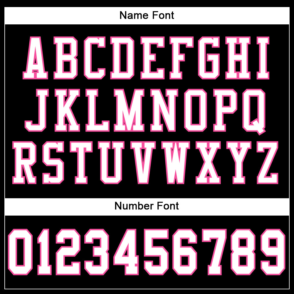 Custom Black White-Pink Mesh Authentic Football Jersey - Sky-Custom