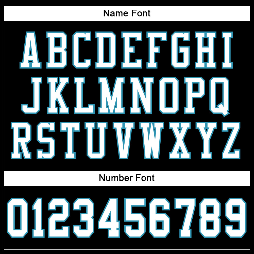 Custom Black White-Panther Blue Mesh Authentic Football Jersey - Sky-Custom