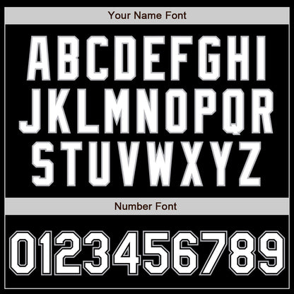 Custom Black White-Gray Authentic Baseball Jersey - Sky-Custom