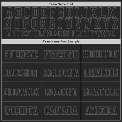 Custom Black Steel Gray Mesh Authentic Football Jersey - Sky-Custom