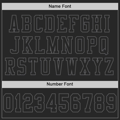 Custom Black Steel Gray Mesh Authentic Football Jersey - Sky-Custom