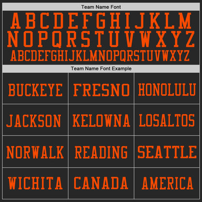 Custom Black Kelly Green-Orange Mesh Authentic Football Jersey - Sky-Custom