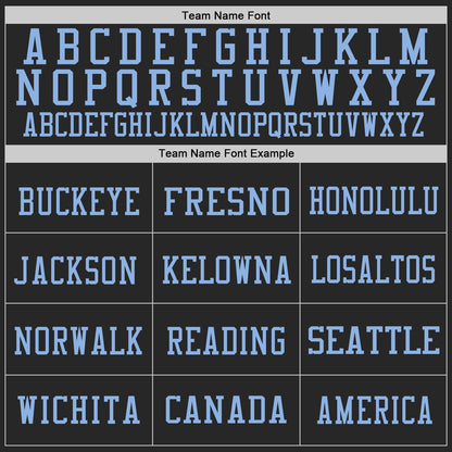 Custom Black Purple-Light Blue Mesh Authentic Football Jersey - Sky-Custom