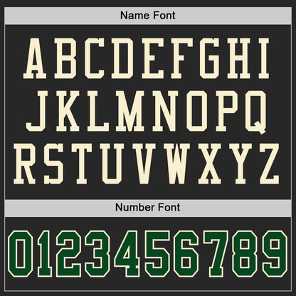 Custom Black Green-Cream Mesh Authentic Football Jersey - Sky-Custom