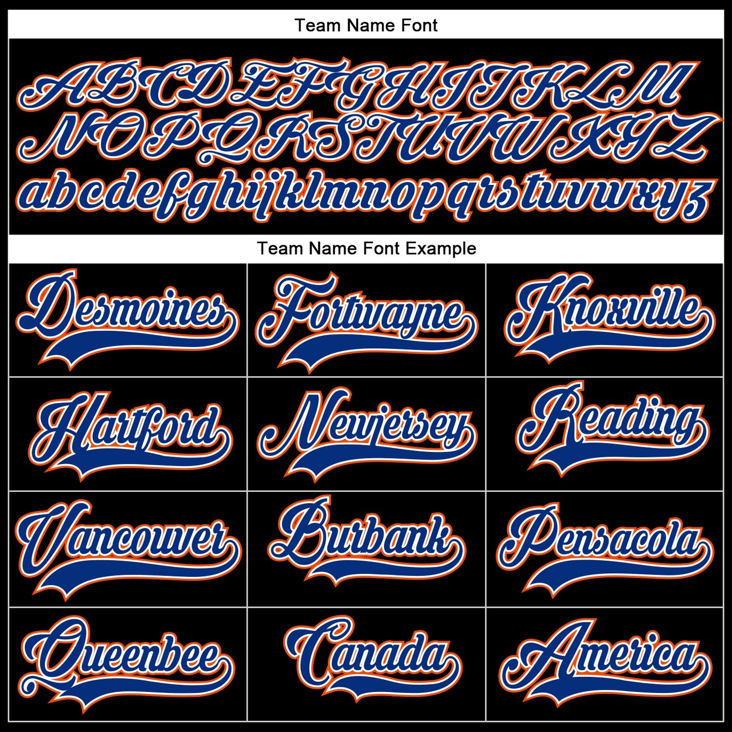 Custom Black Royal-Orange Hockey Lace Neck Jersey - Sky-Custom