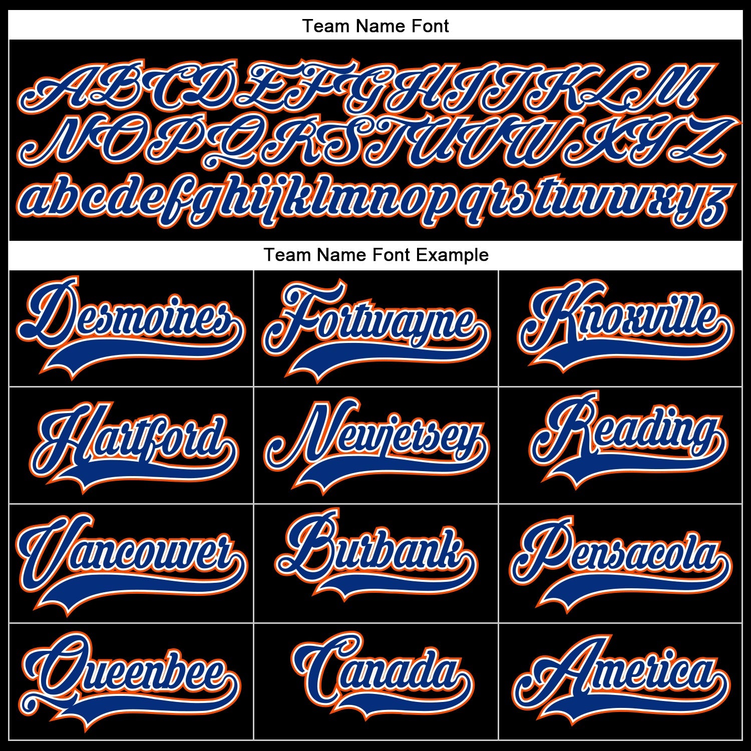 Custom Black Royal-Orange Hockey Lace Neck Jersey - Sky-Custom