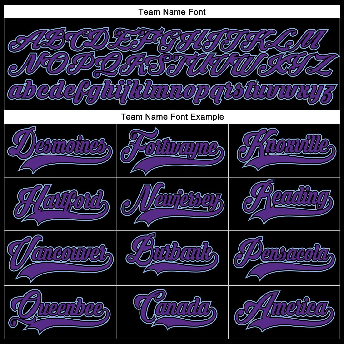 Custom Black Purple-Light Blue Hockey Lace Neck Jersey - Sky-Custom