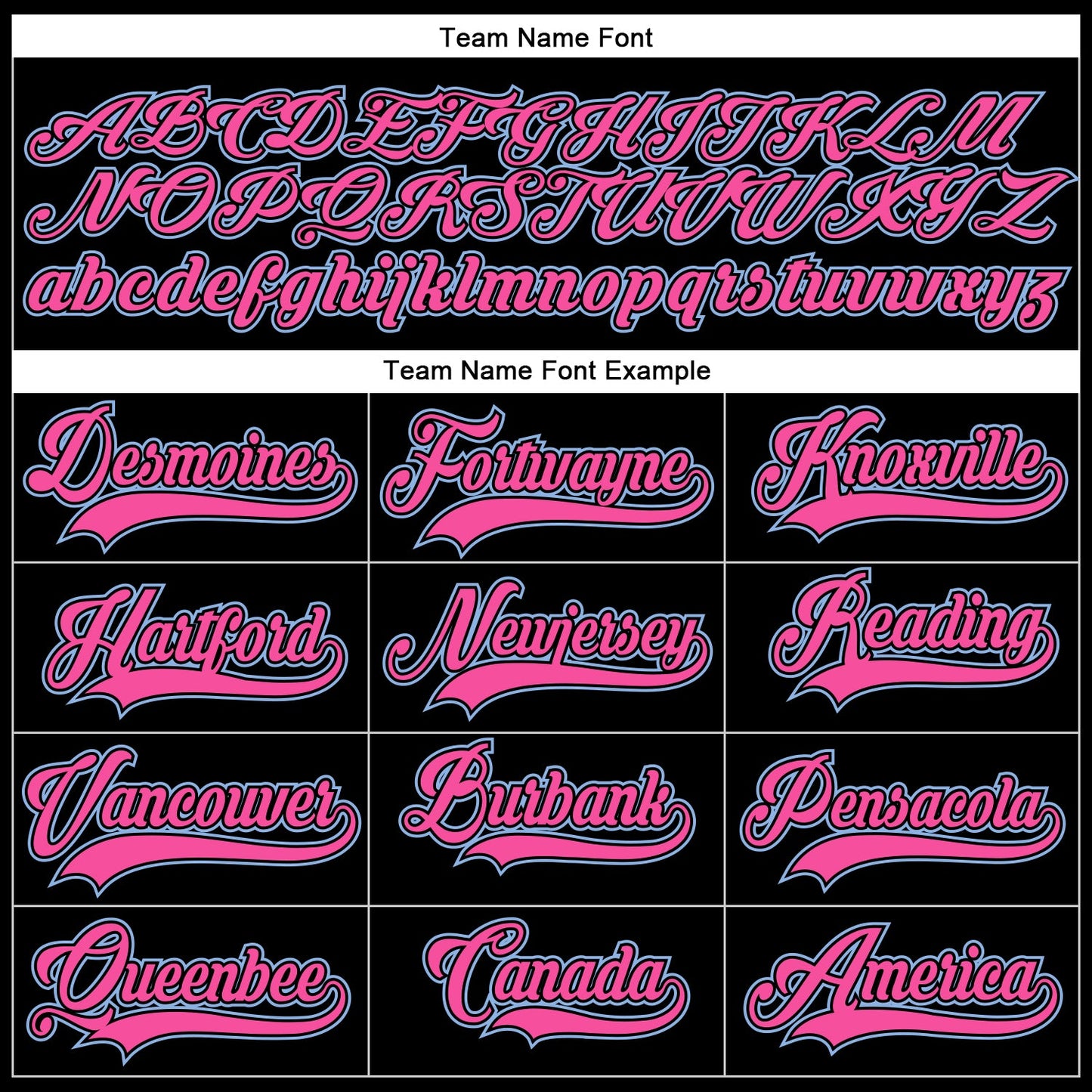 Custom Black Pink-Light Blue Hockey Lace Neck Jersey - Sky-Custom