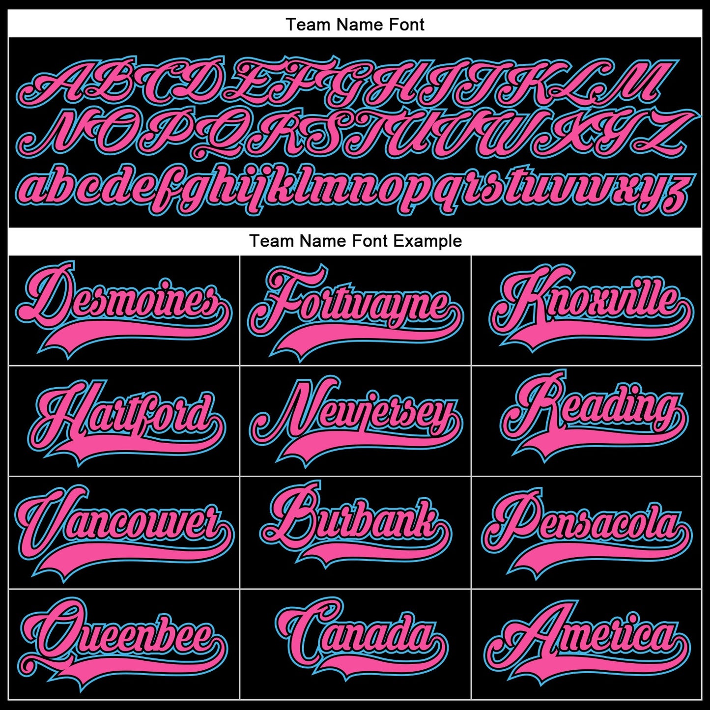 Custom Black Pink-Sky Blue Hockey Lace Neck Jersey - Sky-Custom