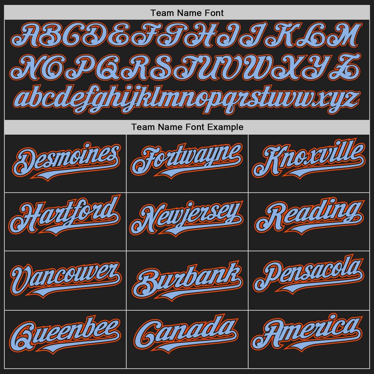 Custom Black Orange-Light Blue Authentic Baseball Jersey - Sky-Custom