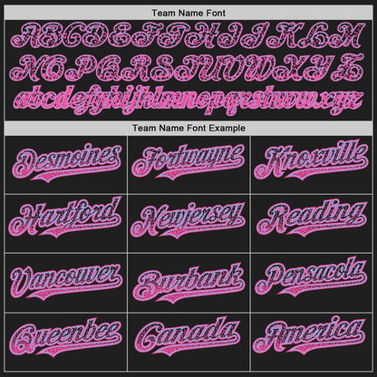 Custom Black Pink-Light Blue Authentic Drift Fashion Baseball Jersey - Sky-Custom
