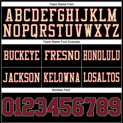 Custom Black Crimson-City Cream Mesh Authentic Football Jersey - Sky-Custom