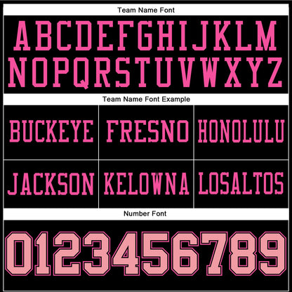Custom Black Medium Pink-Pink Mesh Authentic Football Jersey - Sky-Custom