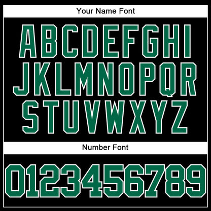 Custom Black Kelly Green=White Authentic Baseball Jersey - Sky-Custom