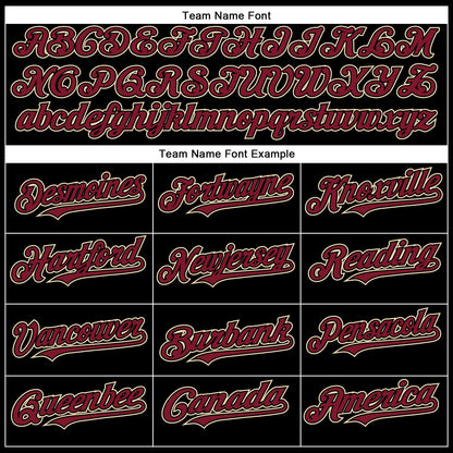 Custom Black Crimson-City Cream Authentic Baseball Jersey - Sky-Custom