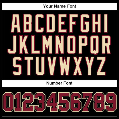 Custom Black Crimson-City Cream Authentic Baseball Jersey - Sky-Custom