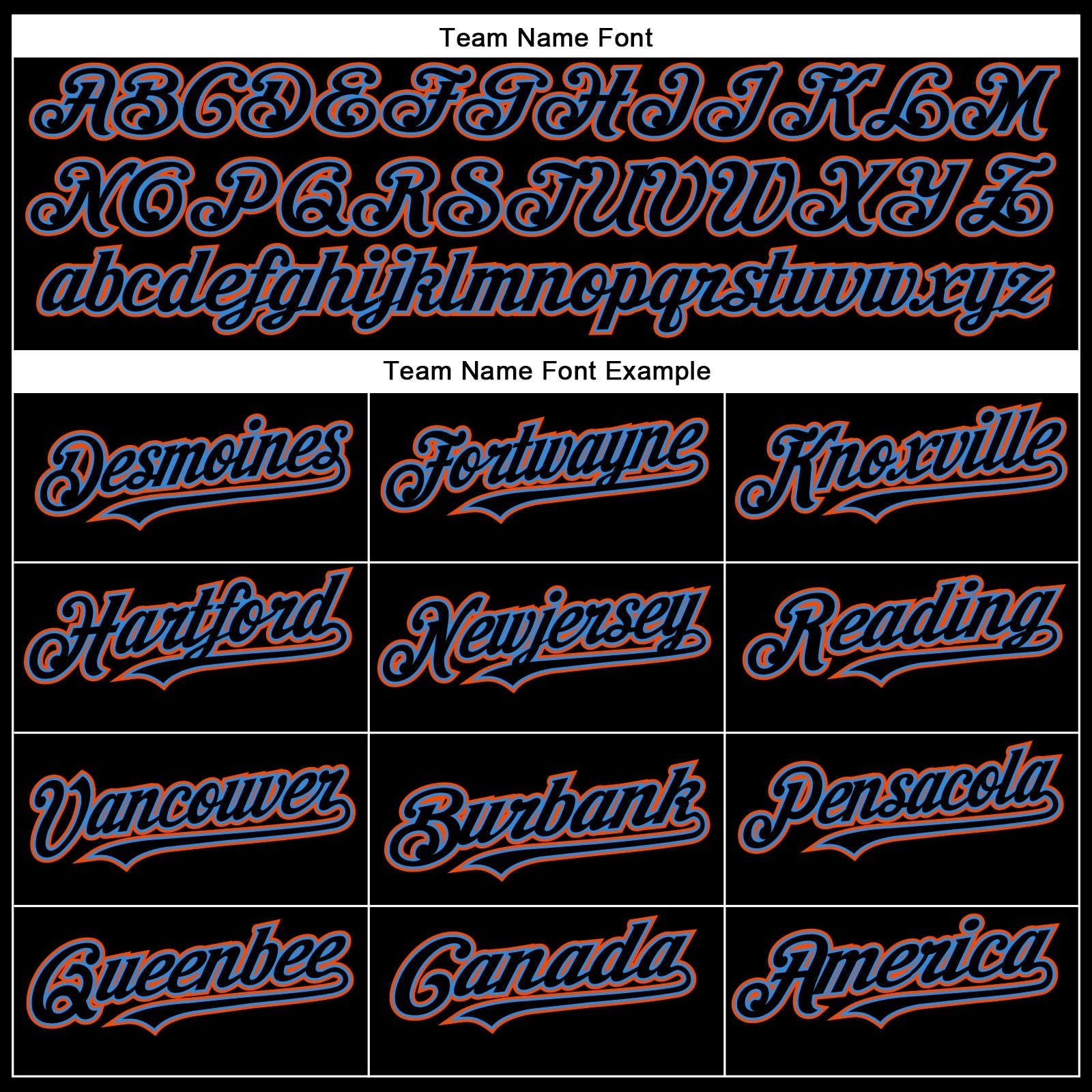 Custom Black Electric Blue-Orange Authentic Baseball Jersey - Sky-Custom