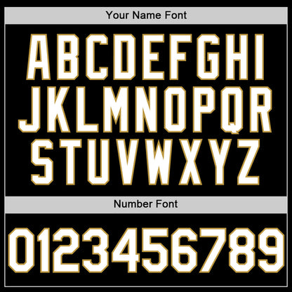 Custom Black White Pinstripe Old Gold Authentic Sleeveless Baseball Jersey - Sky-Custom