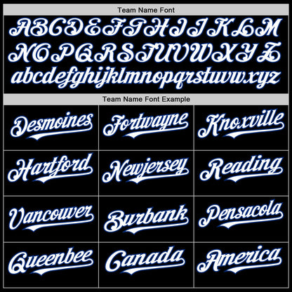 Custom Black White Pinstripe Royal Authentic Sleeveless Baseball Jersey - Sky-Custom
