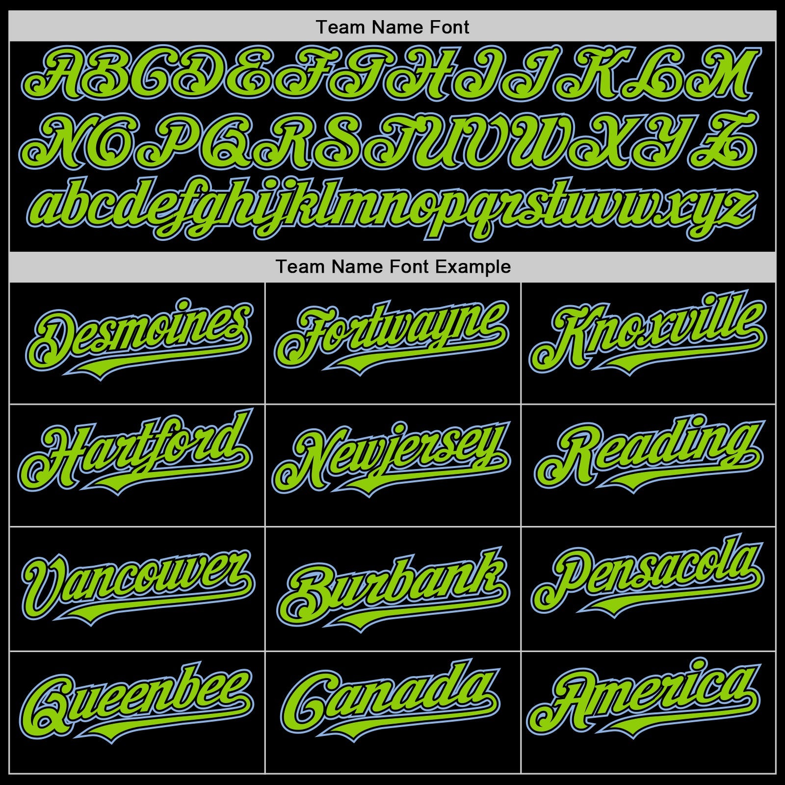 Custom Black Neon Green Pinstripe Light Blue Authentic Sleeveless Baseball Jersey - Sky-Custom
