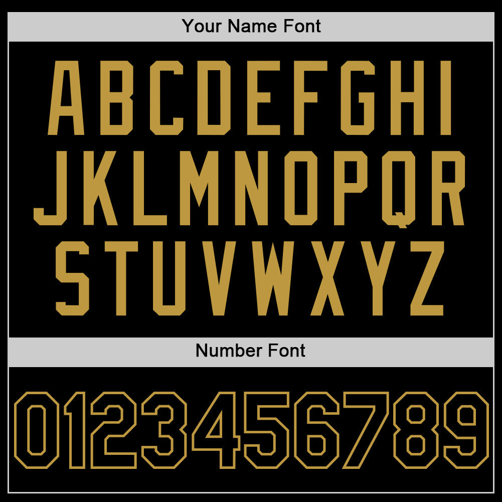 Custom Black Old Gold Pinstripe Old Gold Authentic Sleeveless Baseball Jersey - Sky-Custom