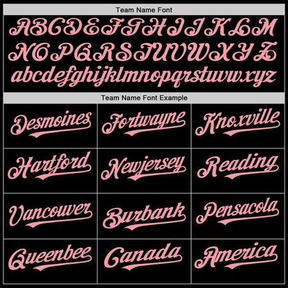Custom Black Medium Pink Authentic Sleeveless Baseball Jersey - Sky-Custom