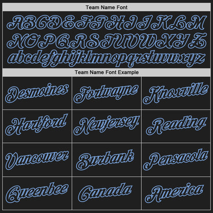 Custom Black Light Blue Authentic Throwback Basketball Jersey - Sky-Custom
