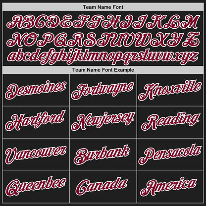 Custom Black White-Maroon Authentic Throwback Basketball Jersey - Sky-Custom